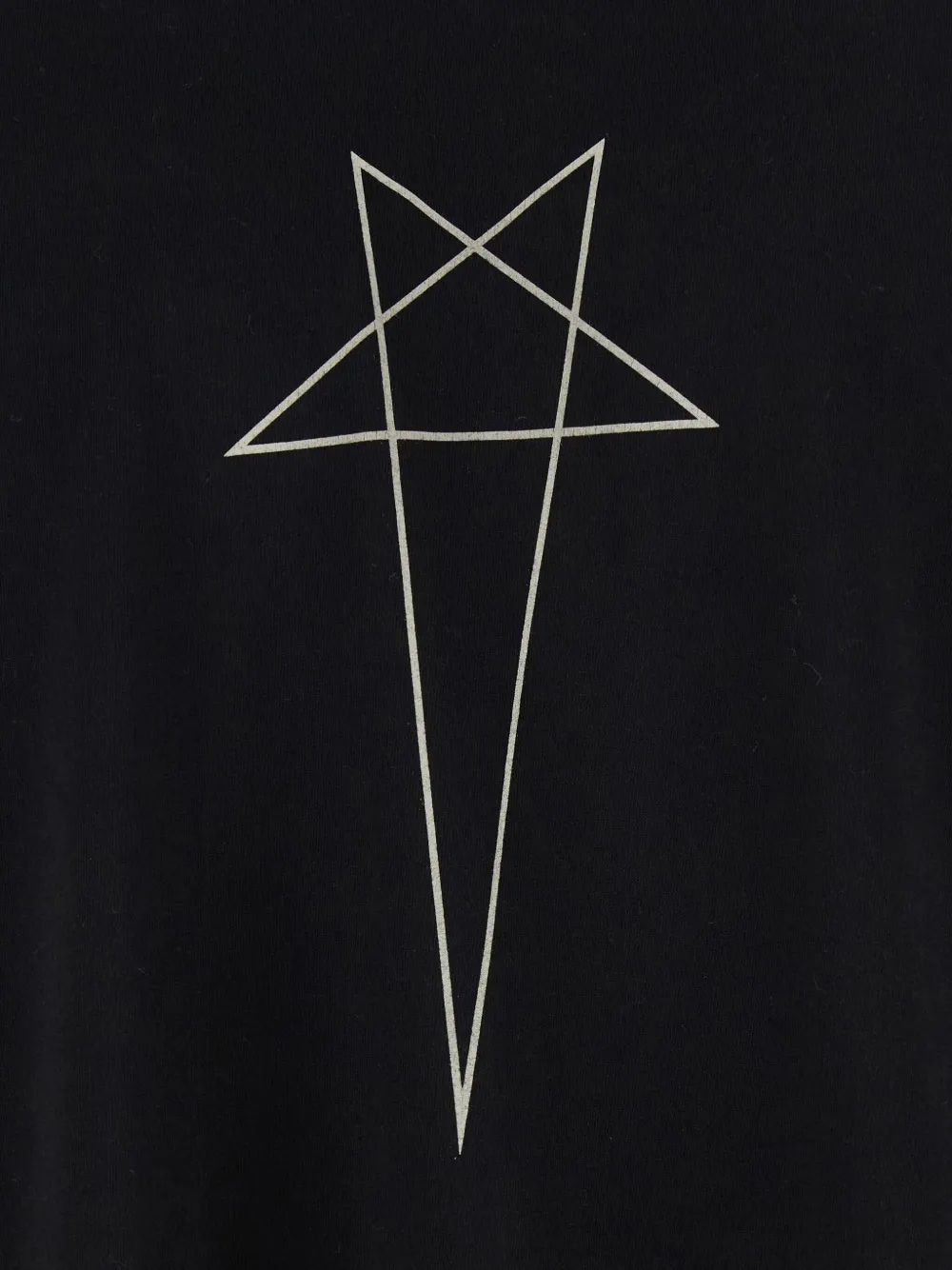 Rick Owens DRKSHDW T-shirt met lange mouwen en sterrenprint Zwart