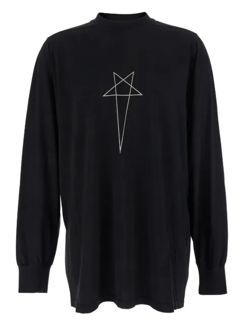 Rick Owens DRKSHDW star-print long-sleeve t-shirt