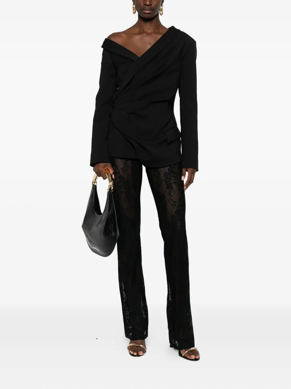 Giuseppe Di Morabito draped asymmetric jacket | Fitted Jackets | Image 2