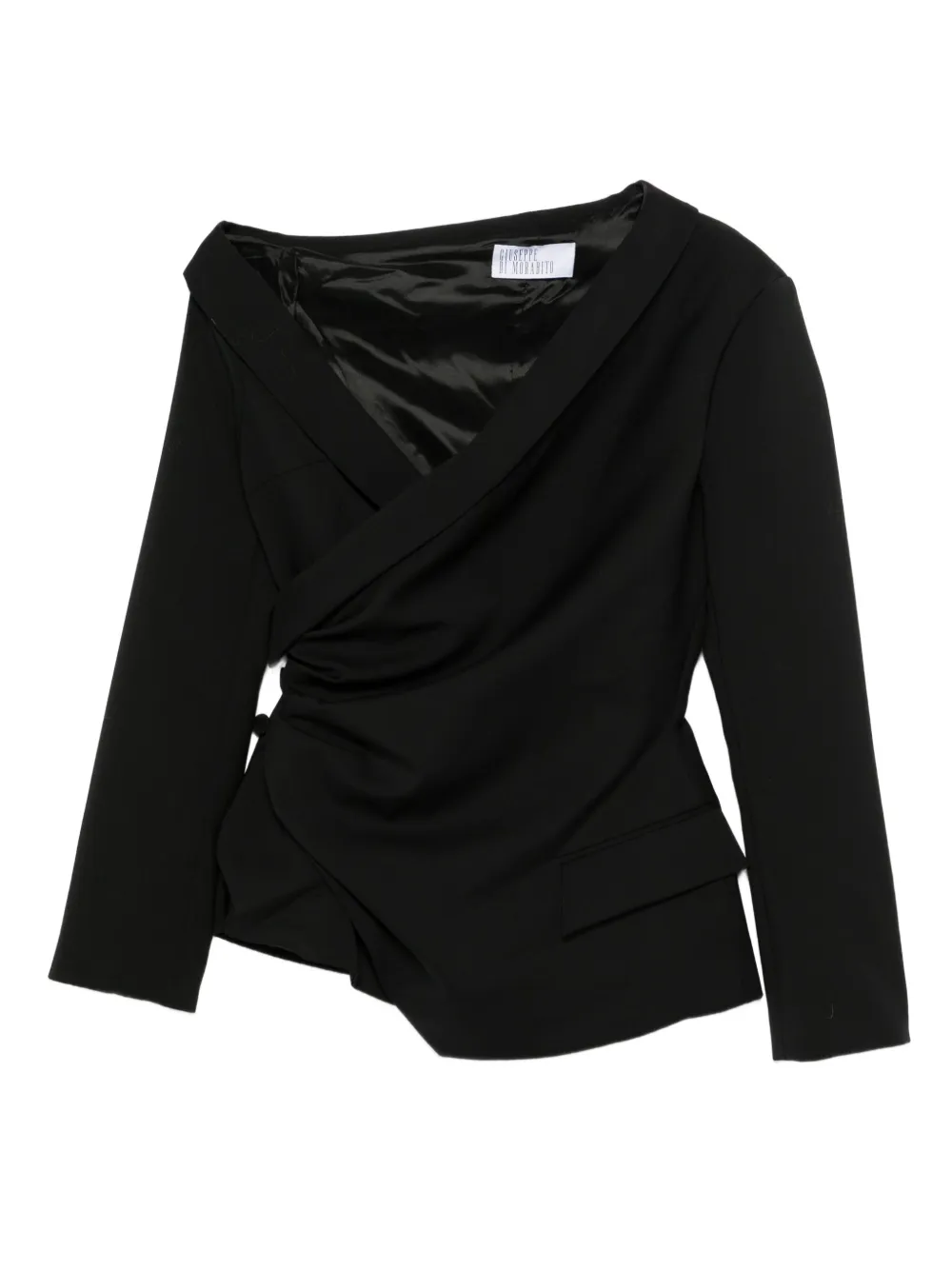 Giuseppe Di Morabito draped asymmetric jacket | Black | Image 1