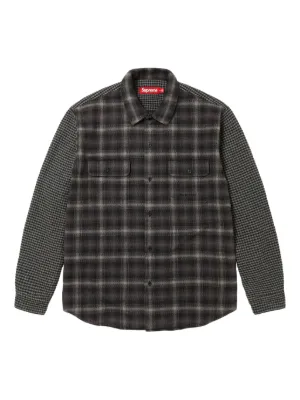 supreme Flannel Pajama Shirt BLACK M