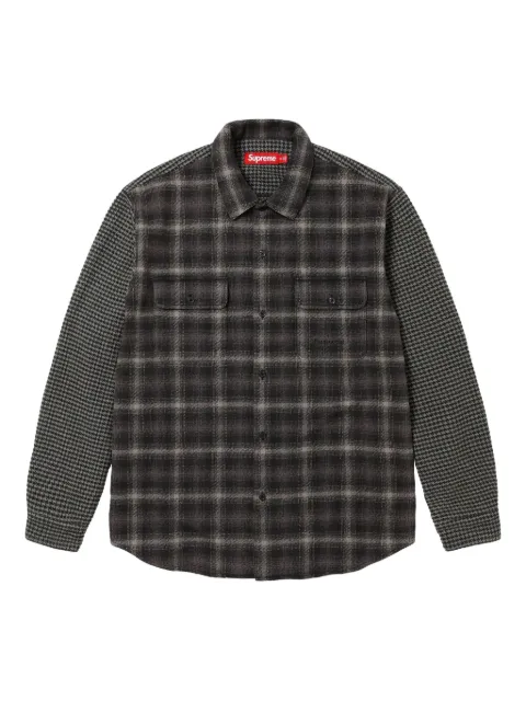 Supreme plaid houndstooth shirt