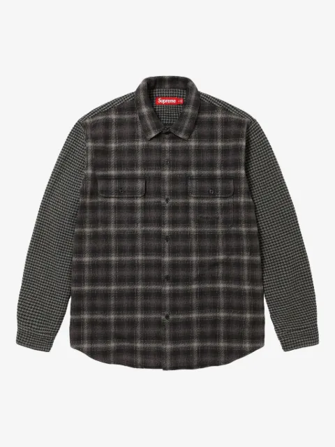 Supreme plaid houndstooth shirt