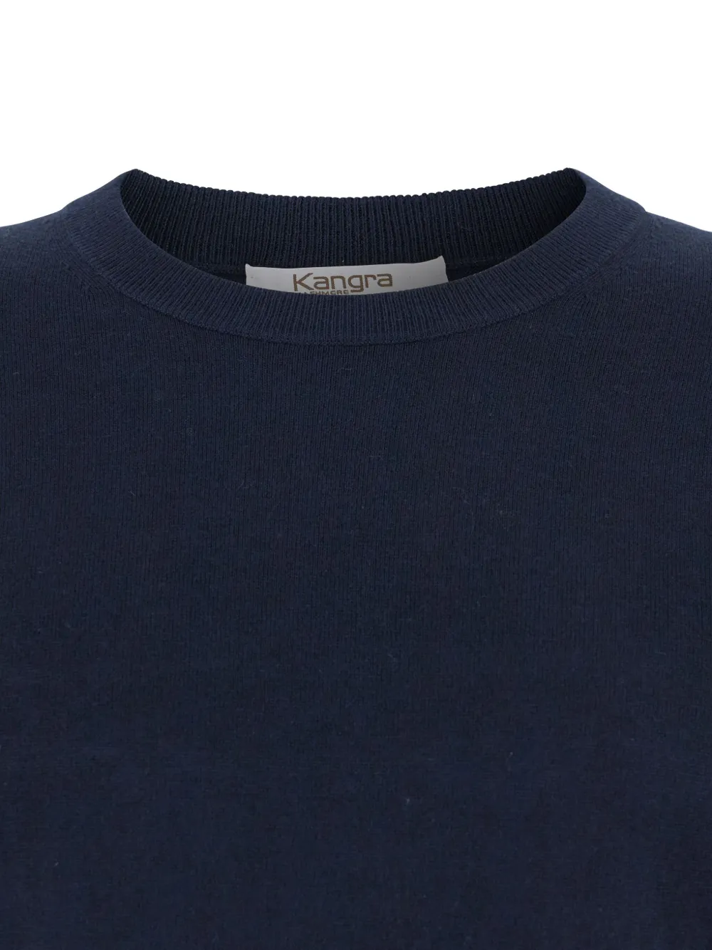 Kangra Cashmere Crew-neck Wool Sweater In Blue