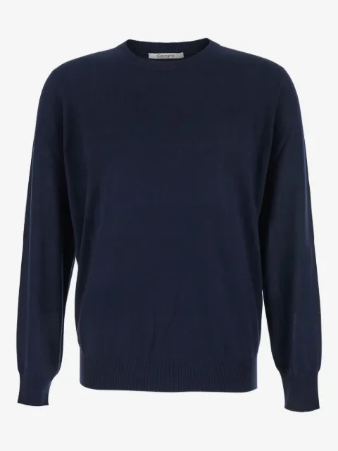 Kangra jersey de lana con cuello redondo
