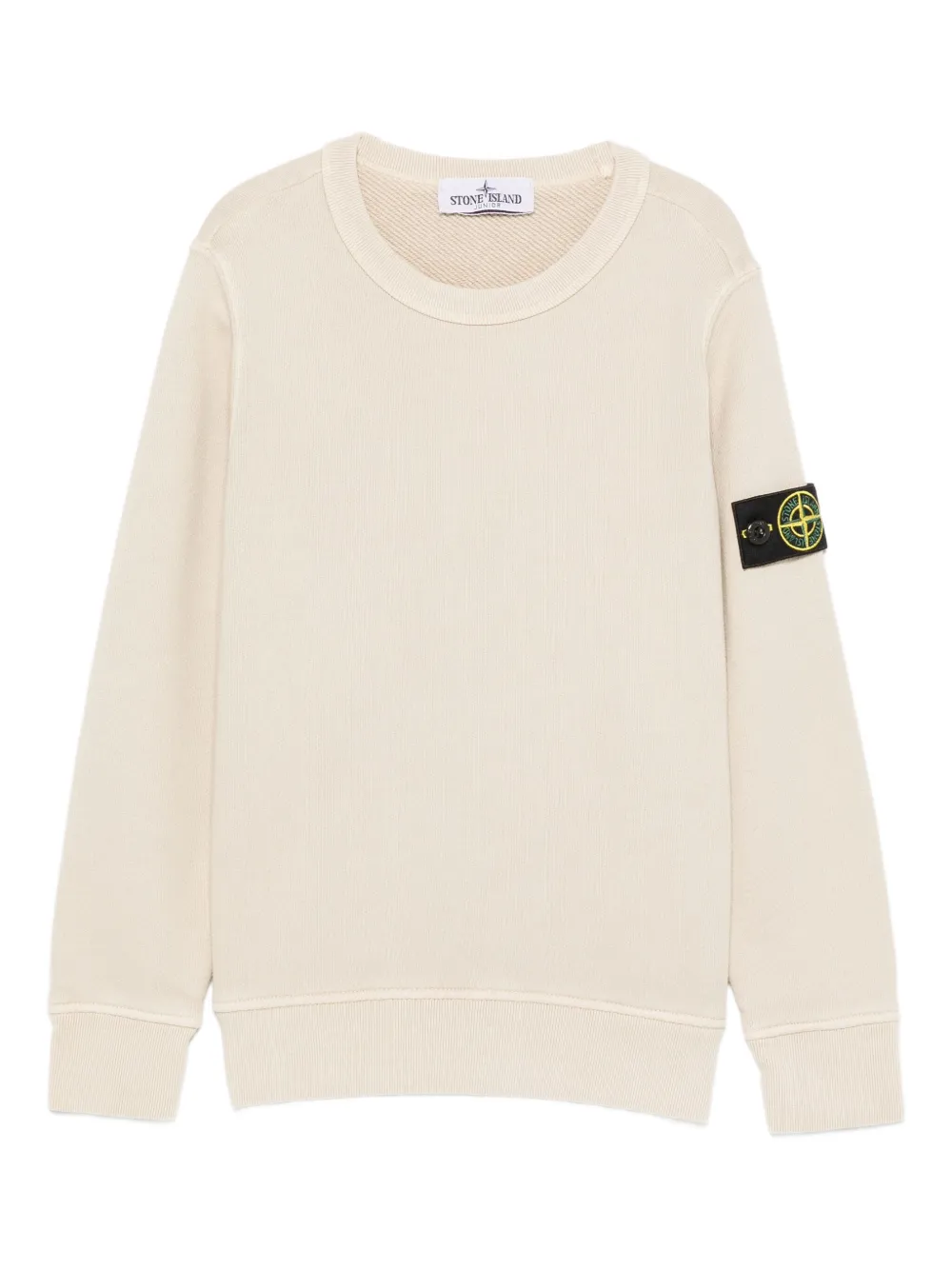 Stone Island Junior Compass-badge cotton sweatshirt | Neutrals | Image 1
