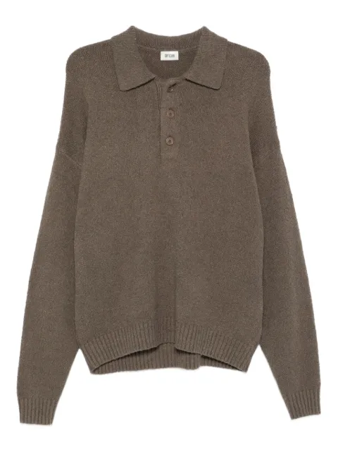 Drykorn polo-neck buttoned sweater