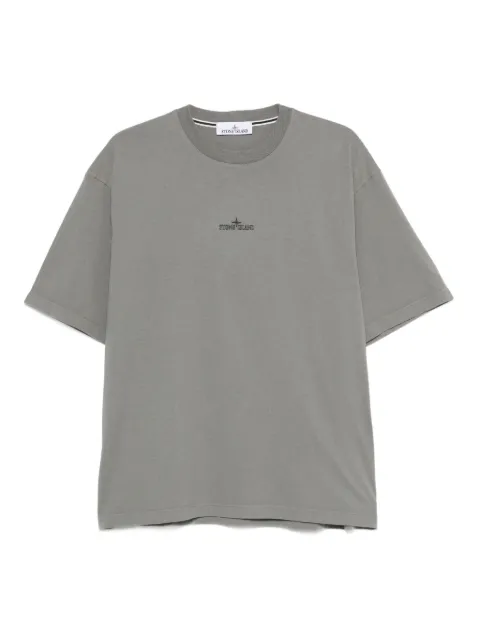 Stone Island logo-embroidered T-shirt