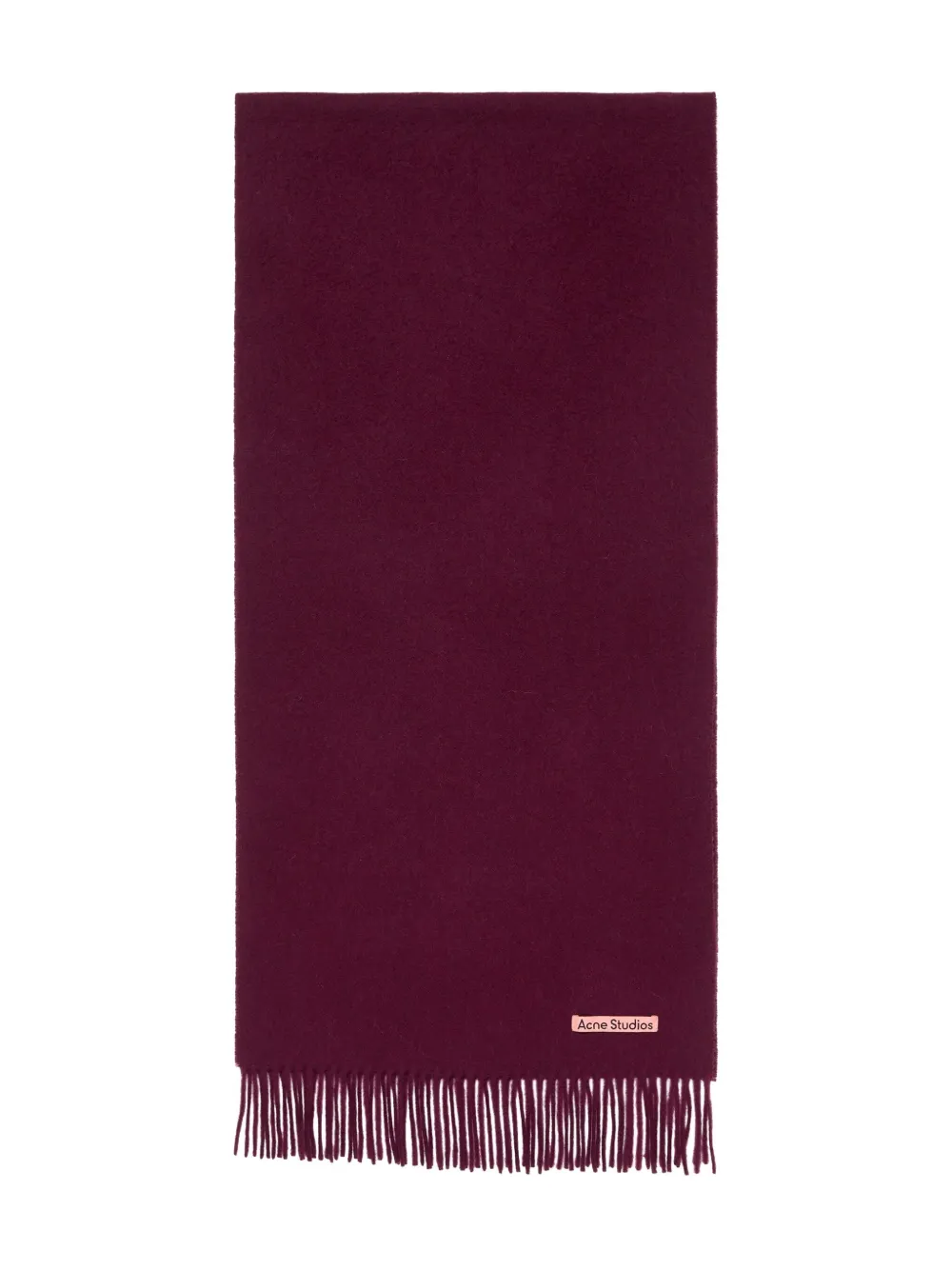 Acne Studios Fringed Scarf In Brown