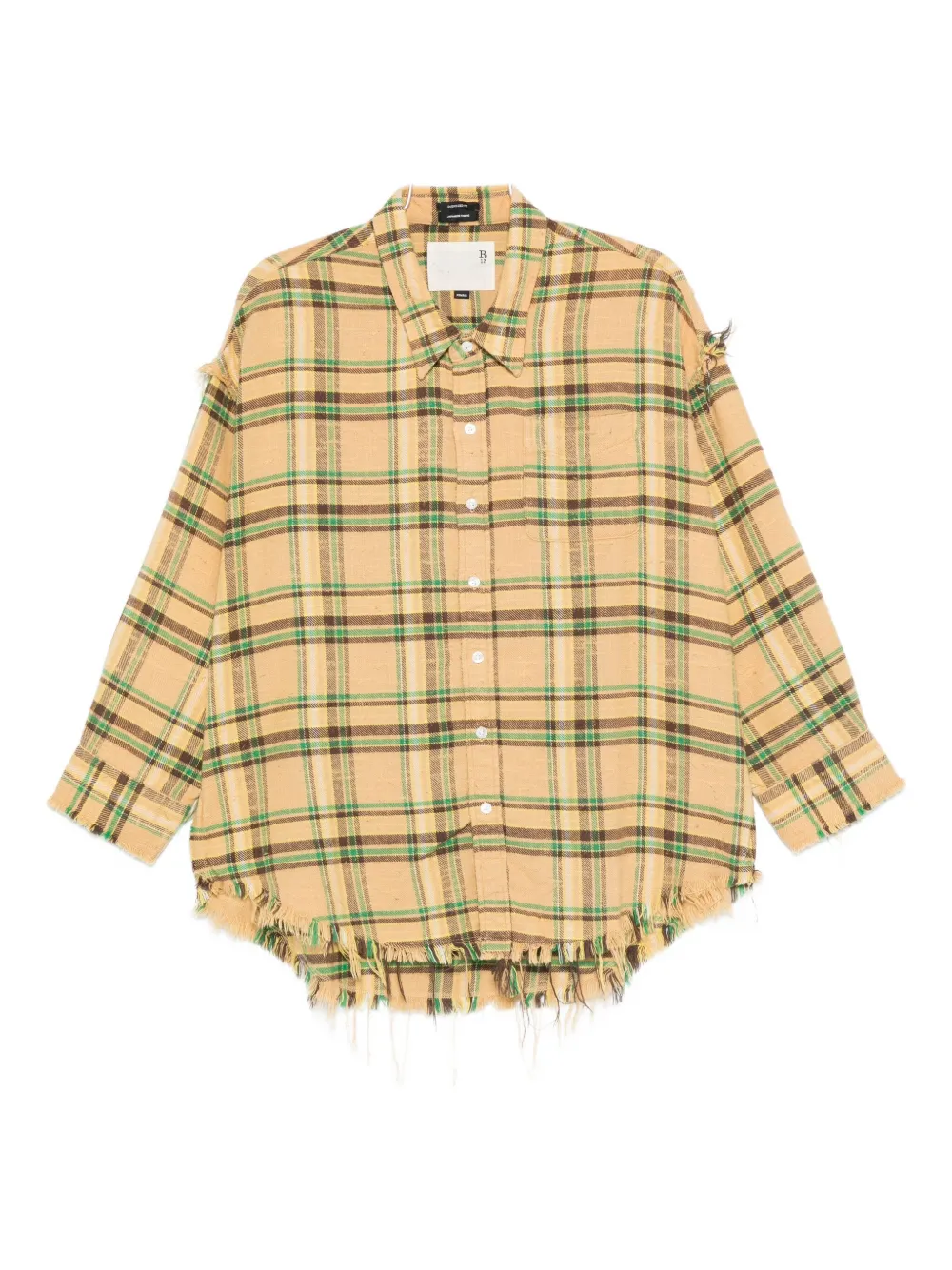 R13 Shirts Multicolour In Yellow