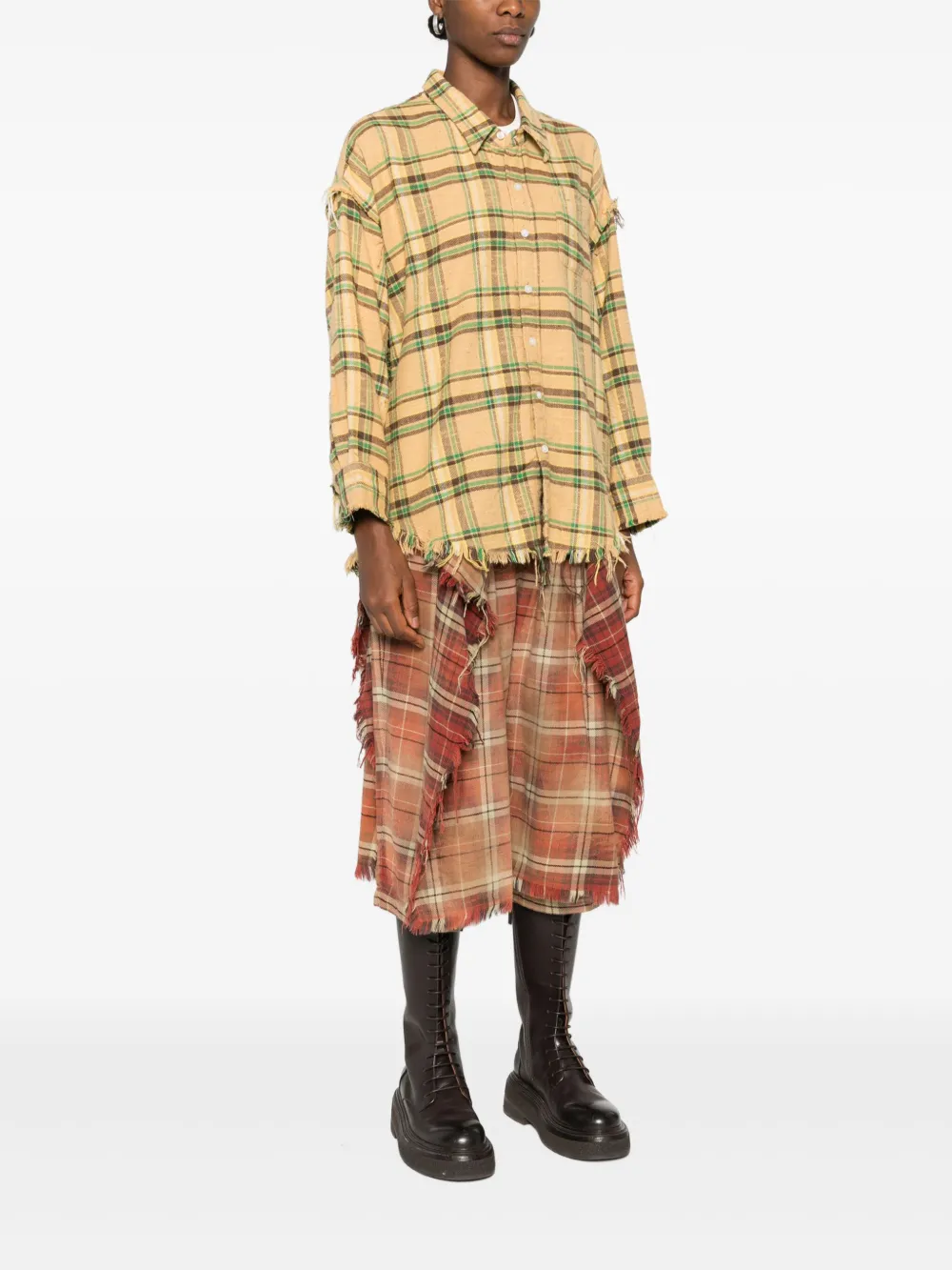 R13 Shirts MultiColour Geel