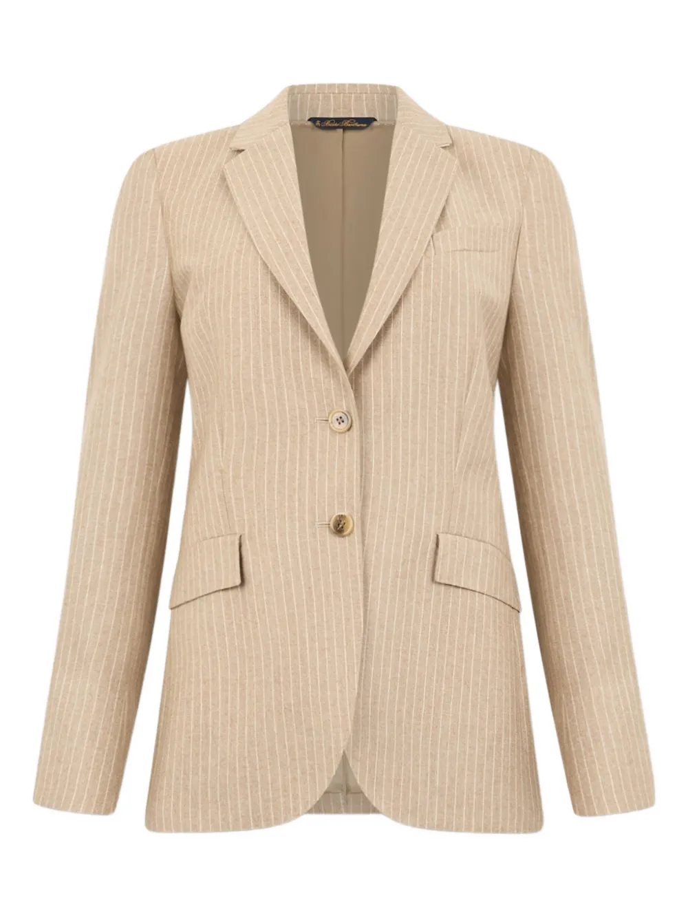 Brooks Brothers striped-pattern virgin-wool blazer - Toni neutri