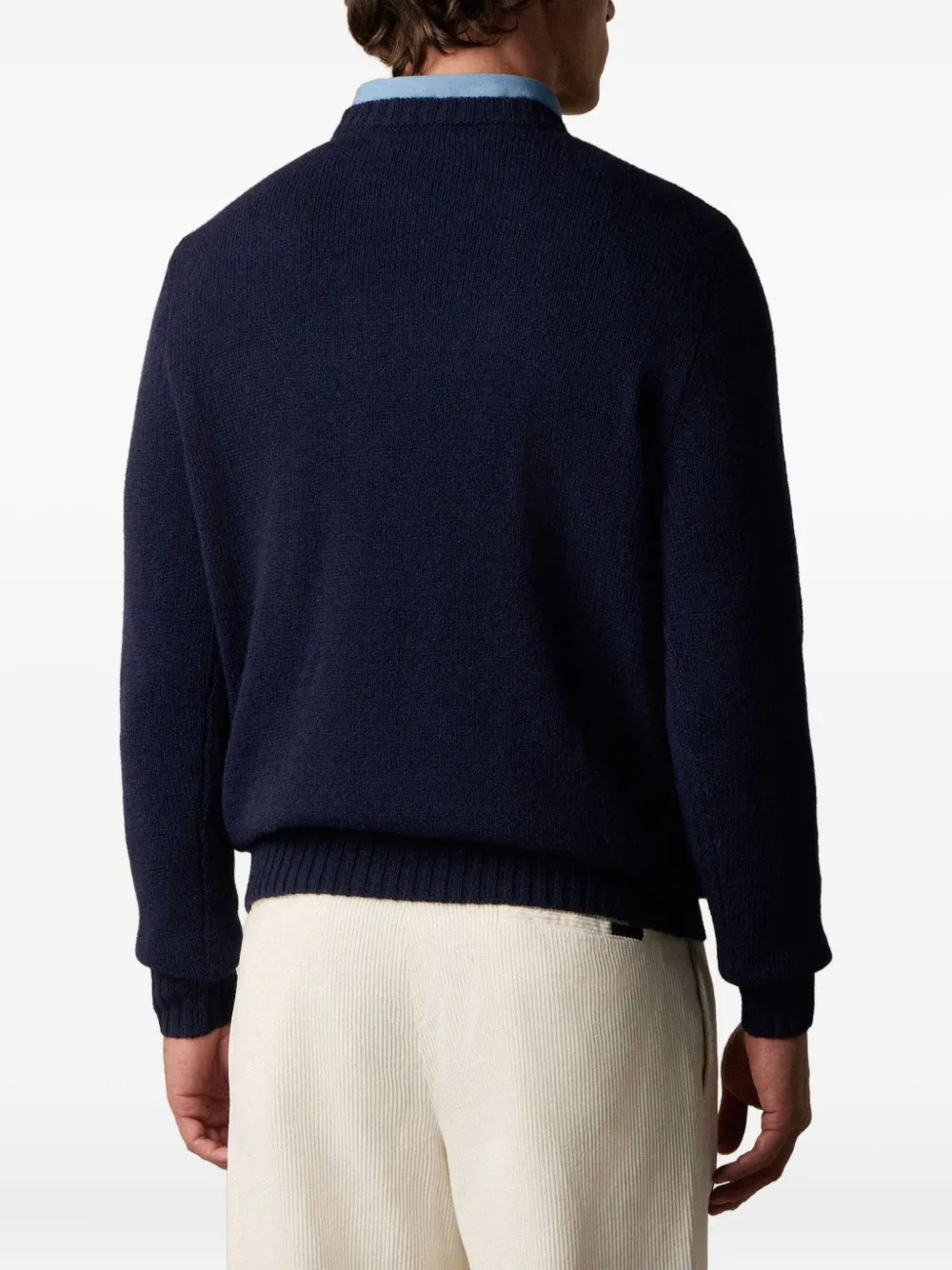 Brooks Brothers Trui van Shetlandwol met lange mouwen Blauw