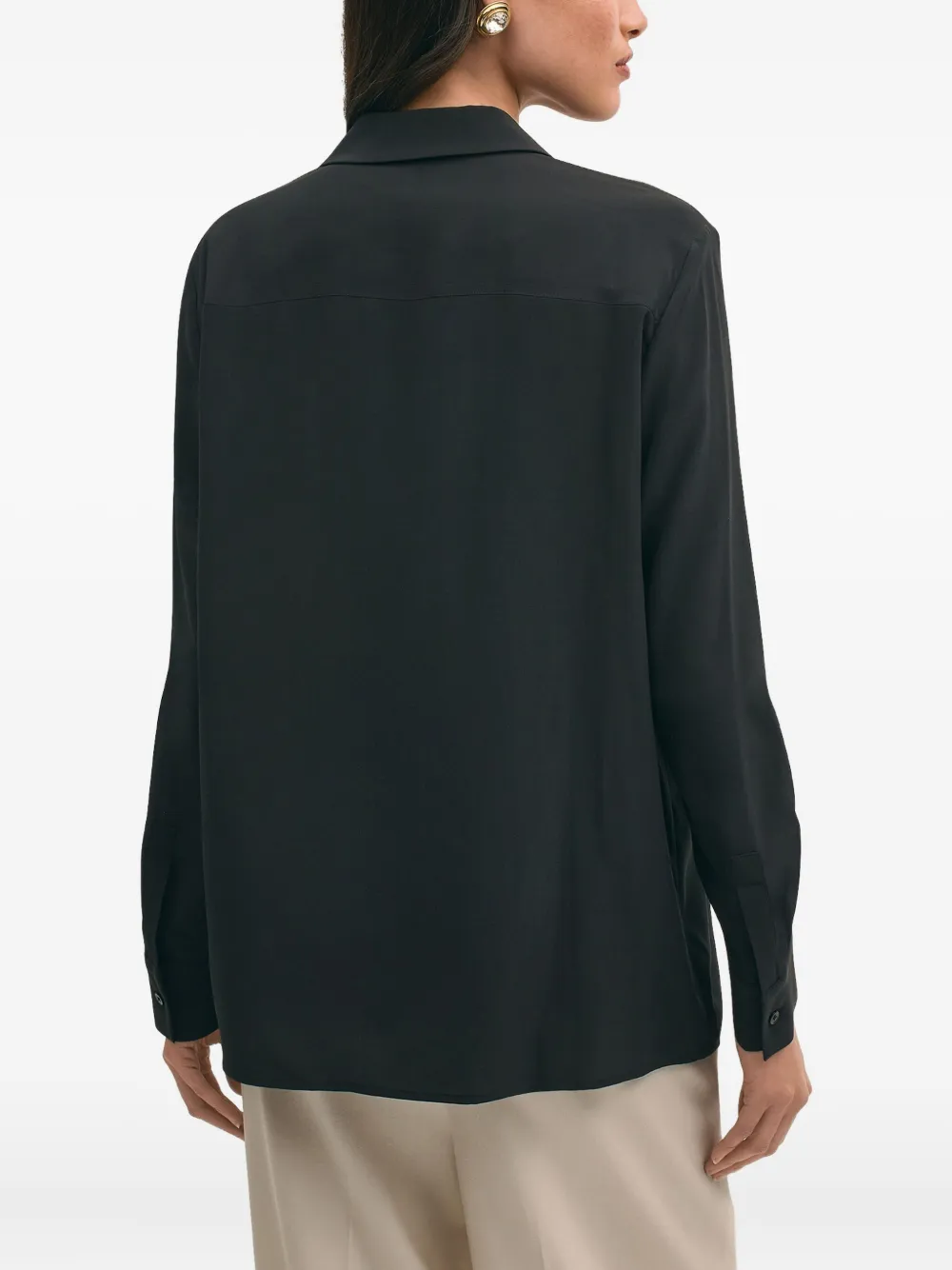 Brooks Brothers Zijden blouse Zwart