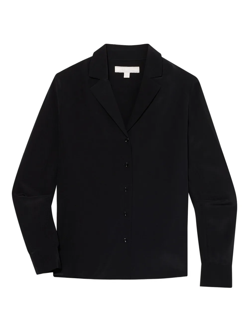 Brooks Brothers long-sleeve silk blouse - Schwarz