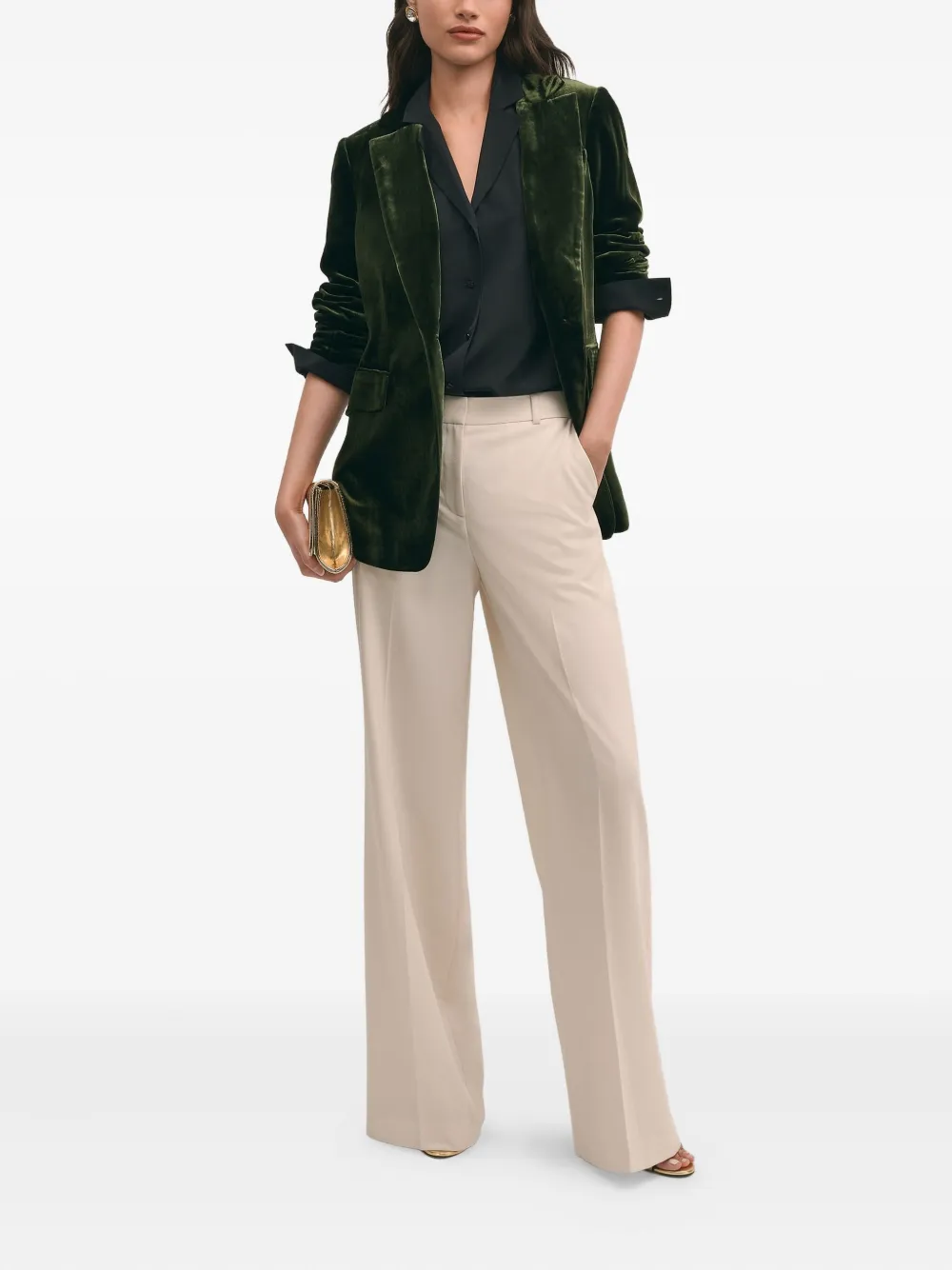 Brooks Brothers Zijden blouse - Zwart