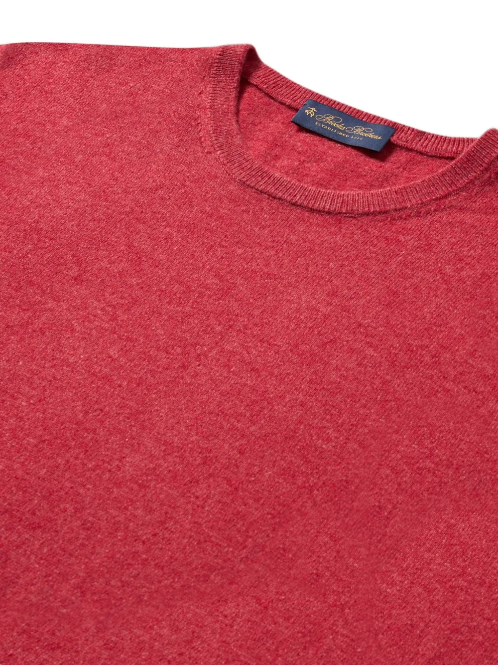 Brooks Brothers Kasjmier trui met ronde hals - Rood