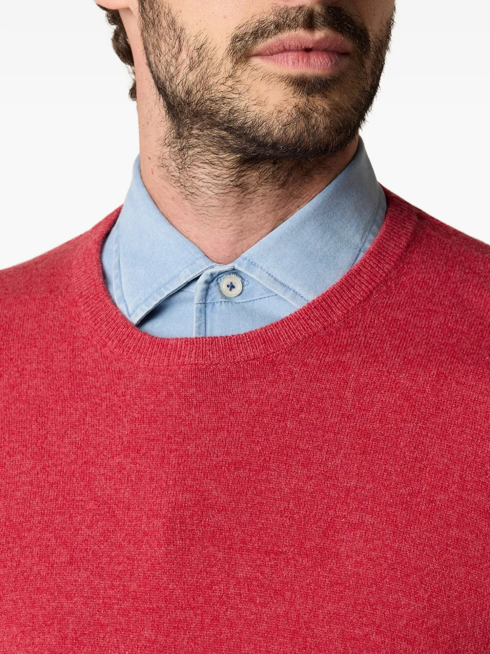 Brooks Brothers Kasjmier trui met ronde hals Rood