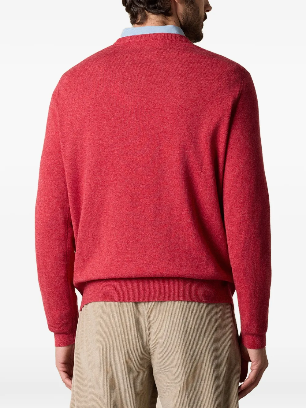 Brooks Brothers Kasjmier trui met ronde hals Rood
