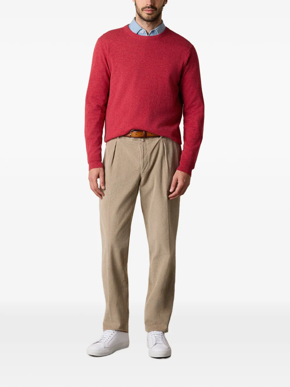 Brooks Brothers Kasjmier trui met ronde hals Rood