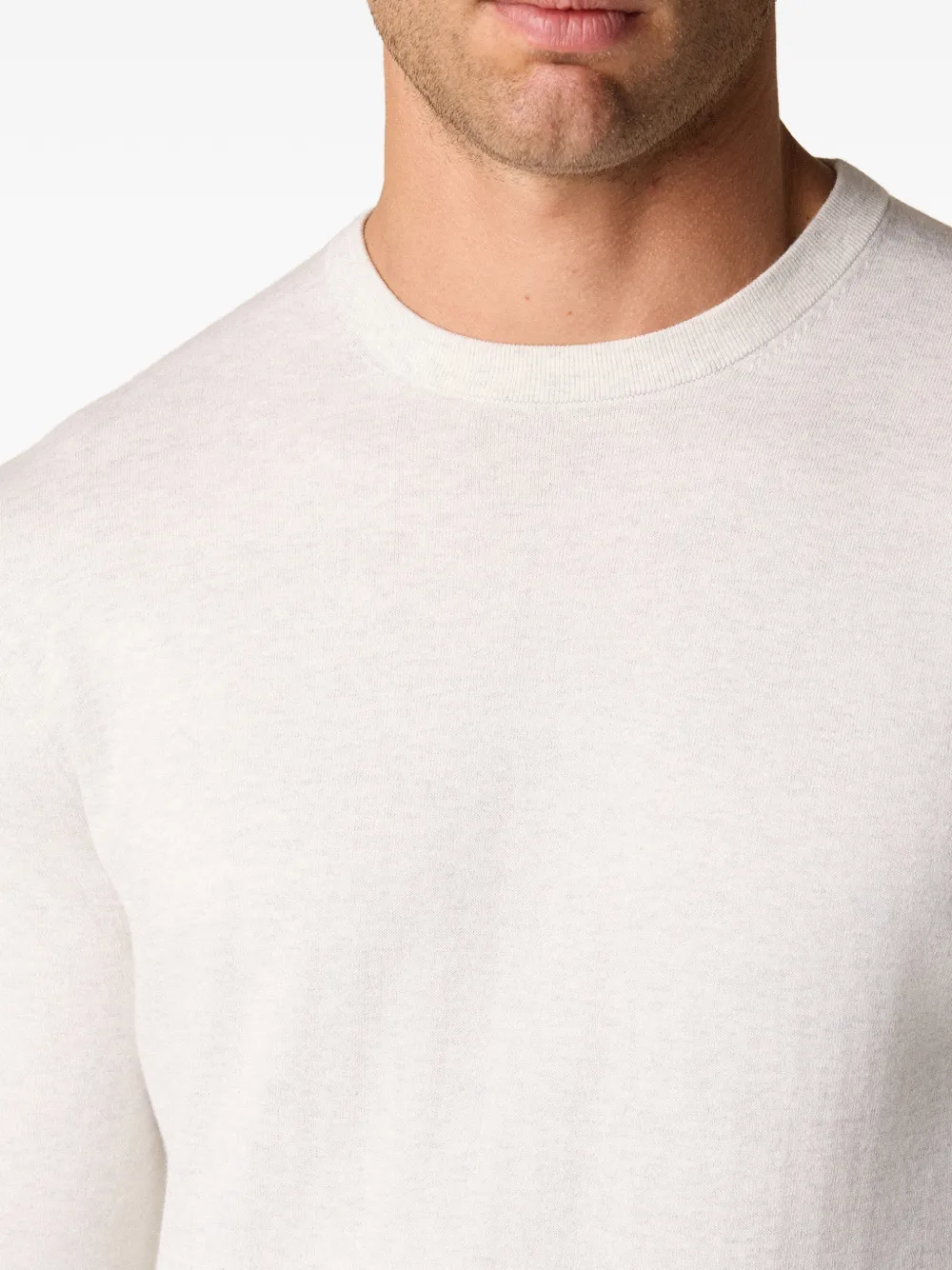 Brooks Brothers Trui met ronde hals Beige