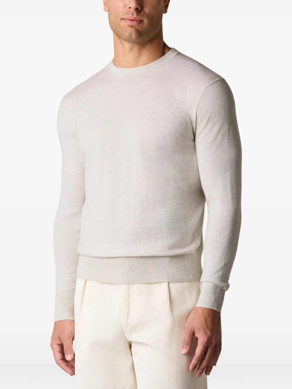 Brooks Brothers Trui met ronde hals Beige