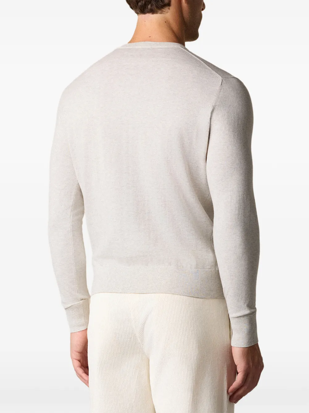 Brooks Brothers Trui met ronde hals Beige