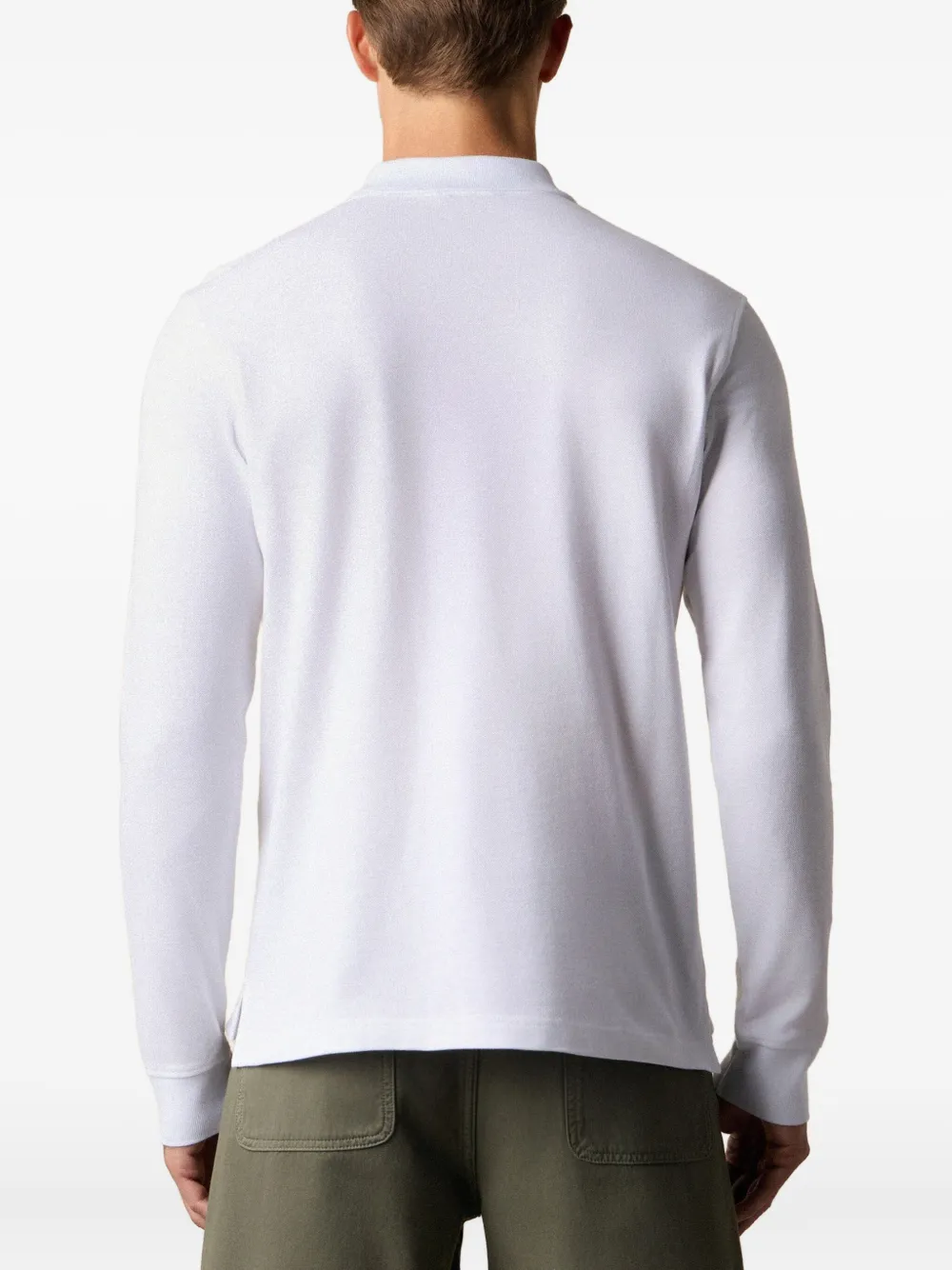 Brooks Brothers Piqué katoenen poloshirt Wit