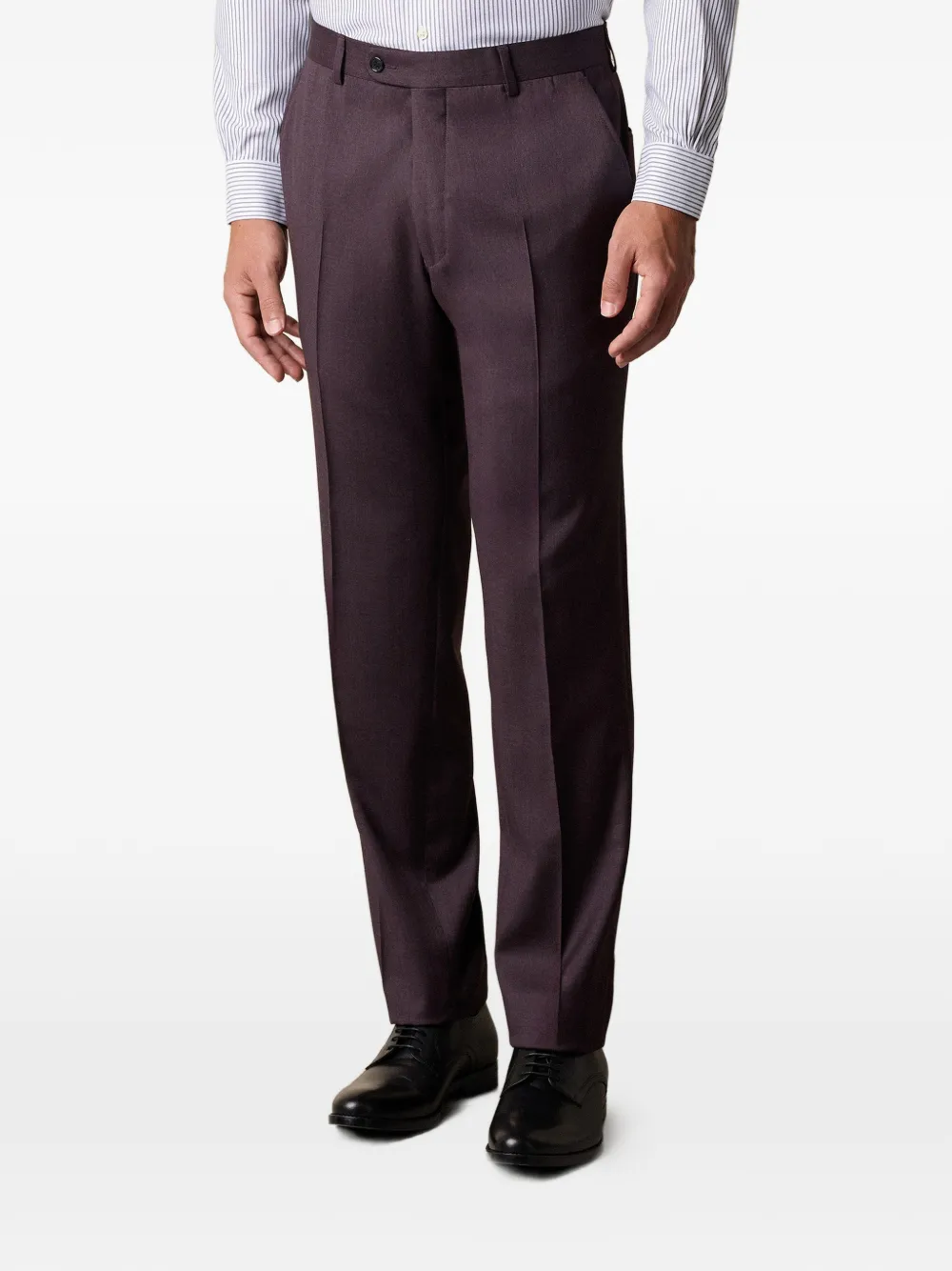 Brooks Brothers Broek van scheerwol Paars