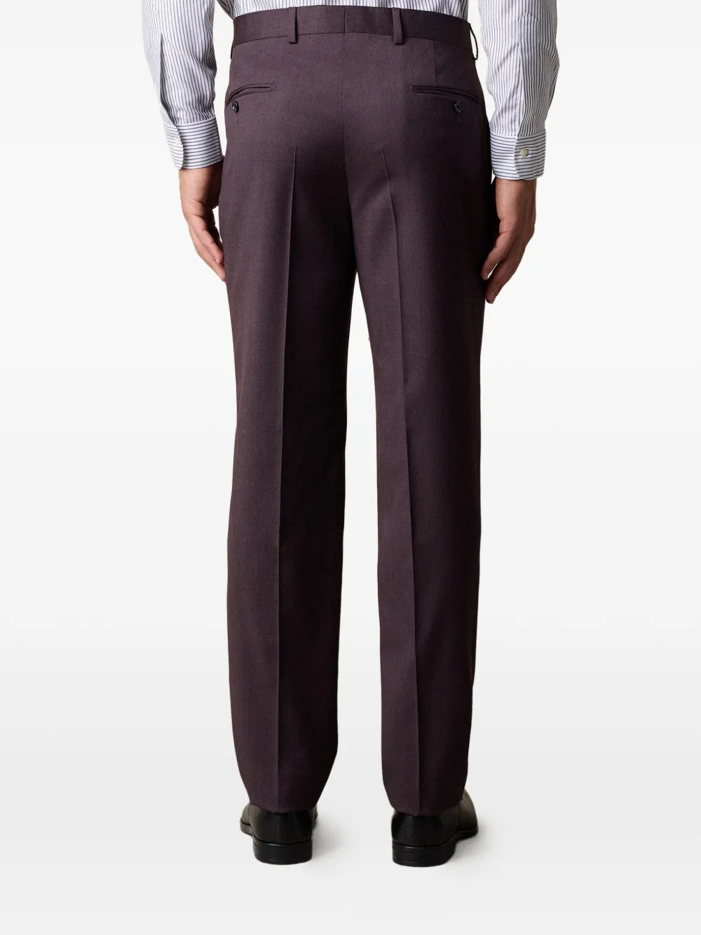 Brooks Brothers Broek van scheerwol Paars