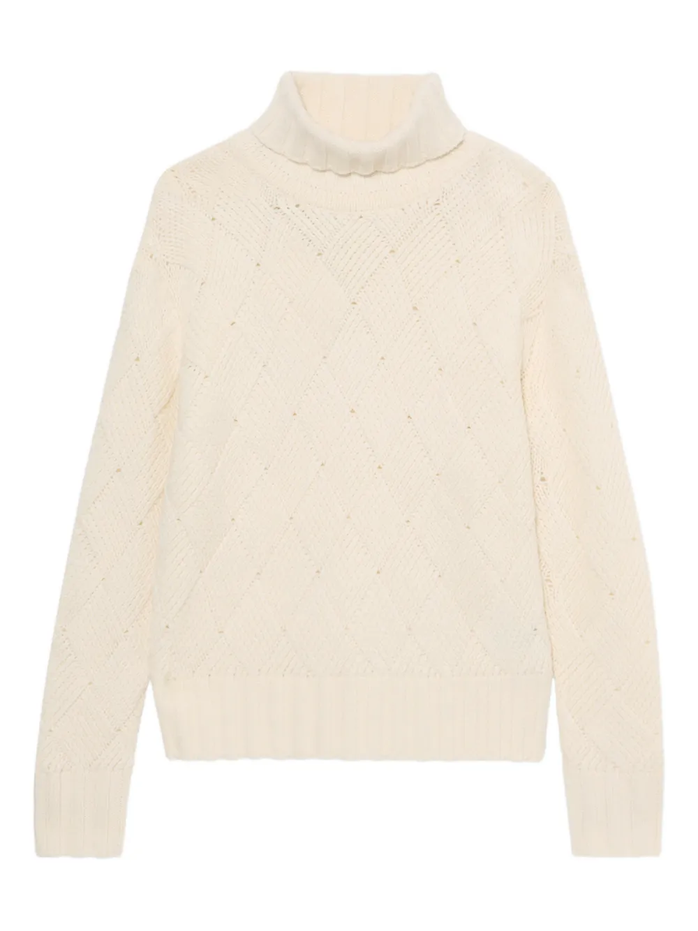 Brooks Brothers Maglione a collo alto - Bianco