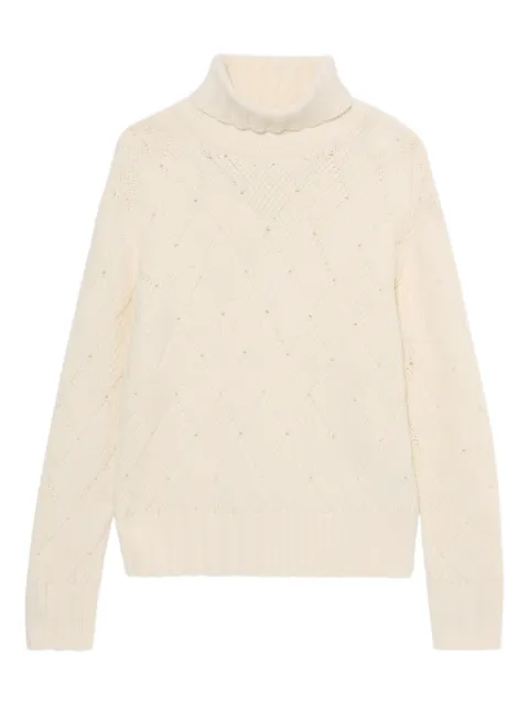 Brooks Brothers Rollkragenpullover mit Rautenmuster