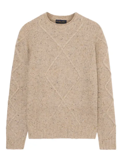 Brooks Brothers ribbed-trims crew-neck sweater