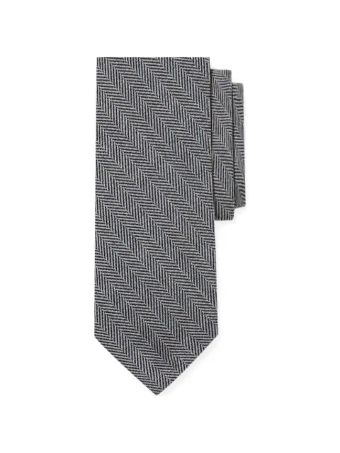 Brooks Brothers herringbone wool tie