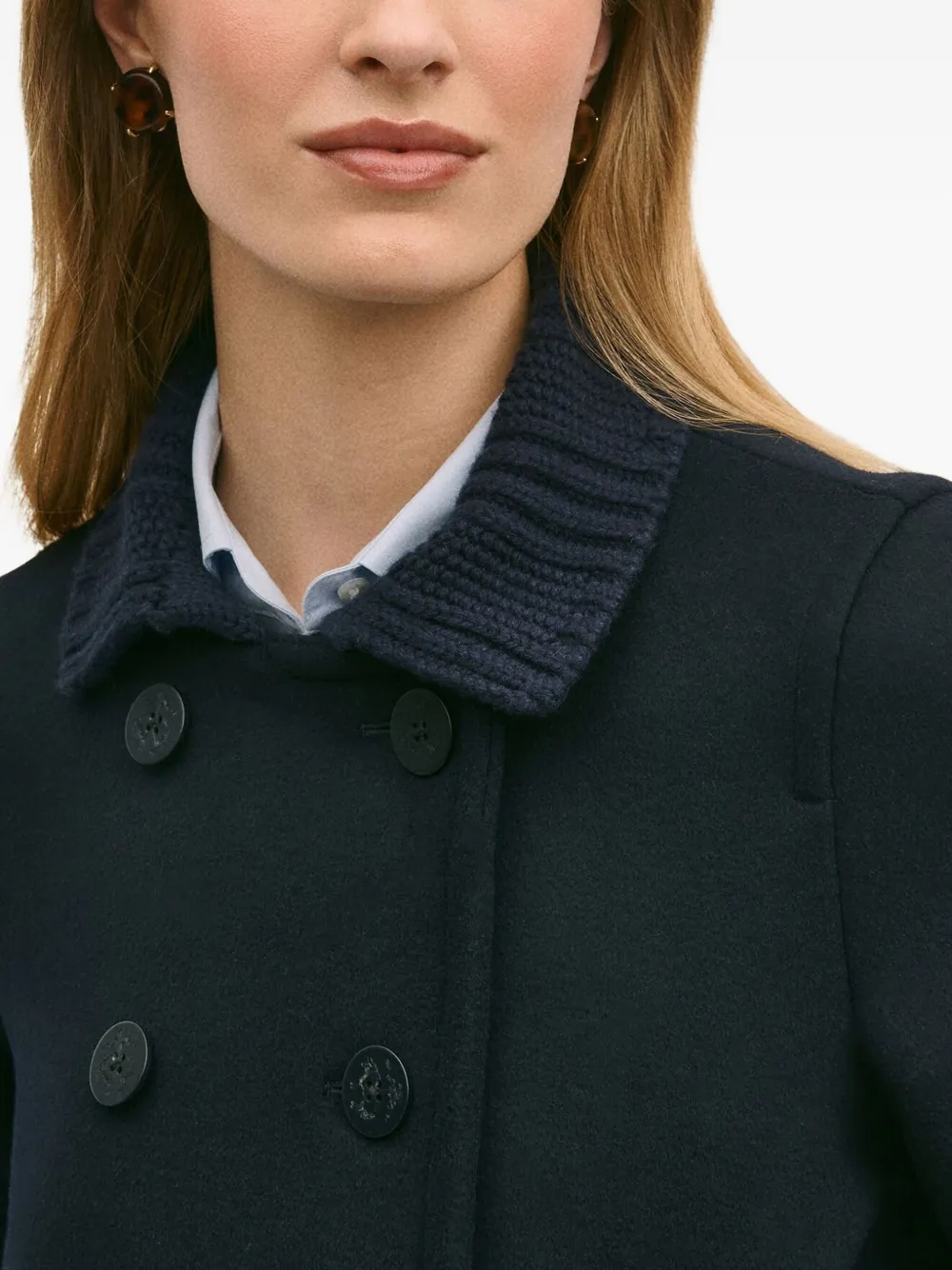Brooks Brothers Jack met dubbele rij knopen Blauw