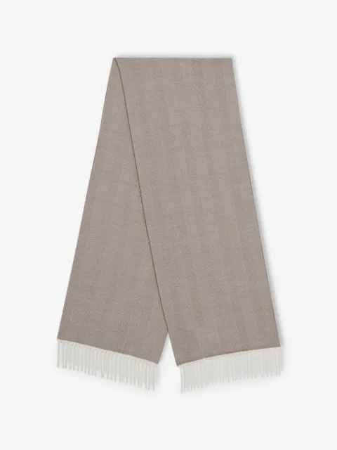 Brooks Brothers fringed scarf