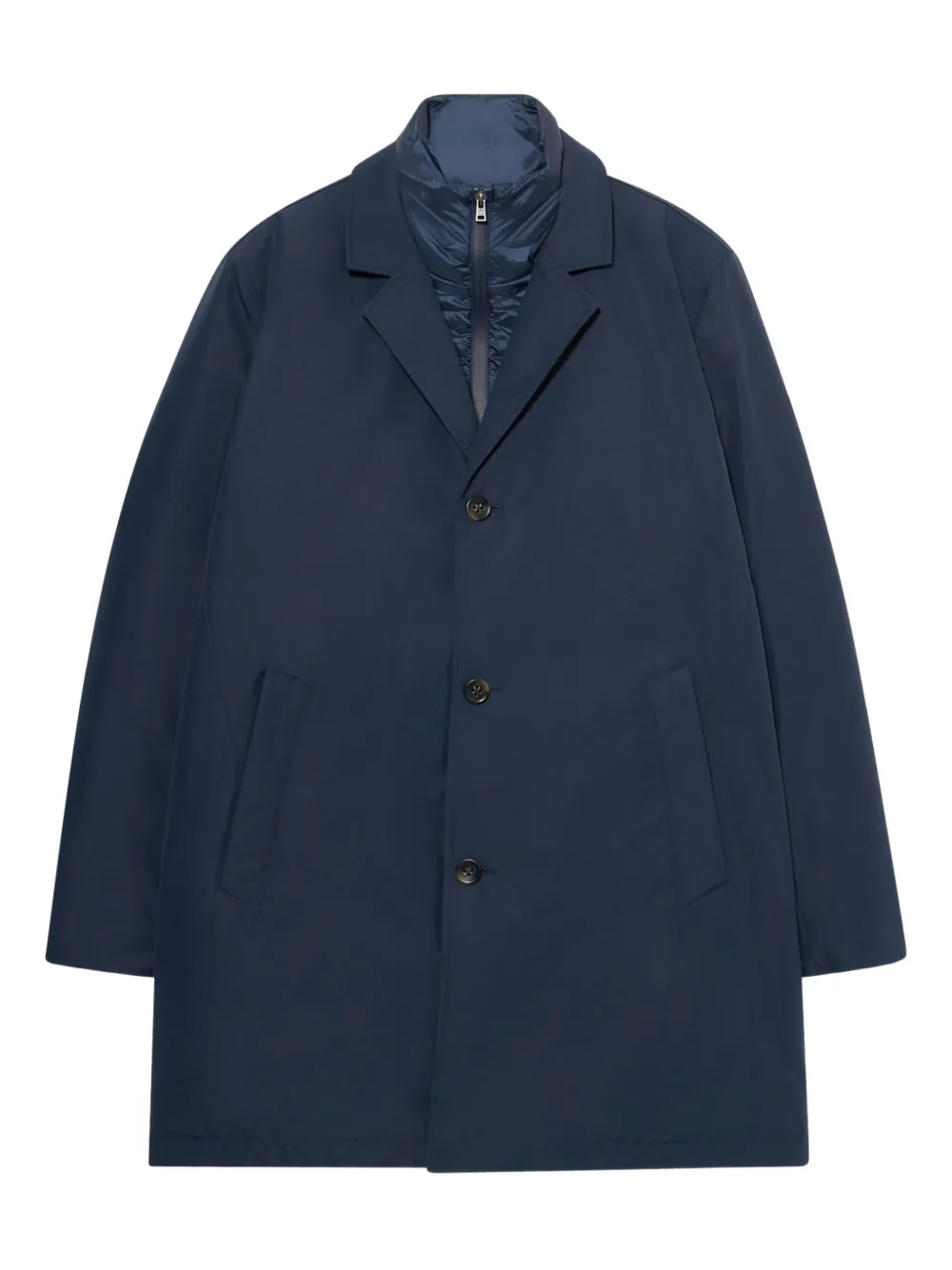 Brooks Brothers button-up trench coat | Blue | Image 1
