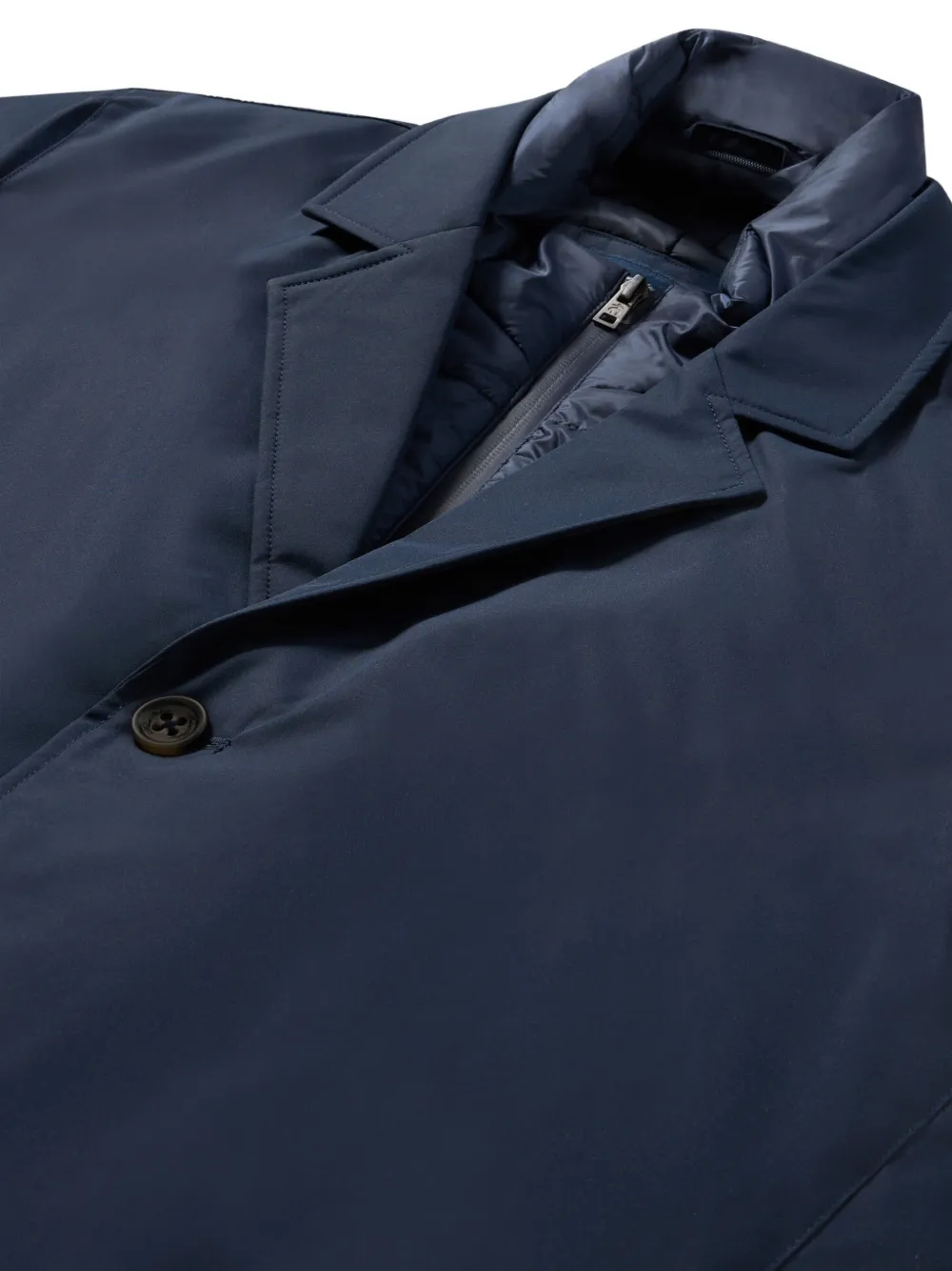 Brooks Brothers Button-up trenchcoat Blauw
