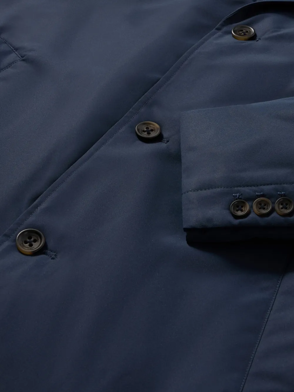 Brooks Brothers Button-up trenchcoat Blauw