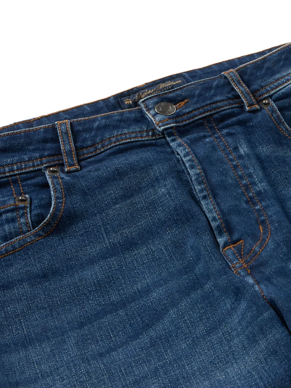 Brooks Brothers five-pocket cotton jeans - Blauw