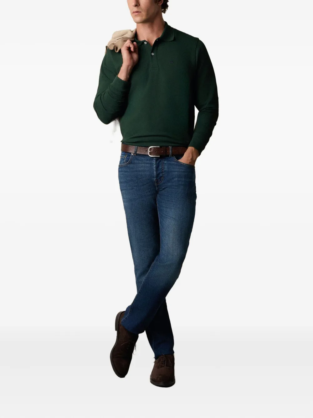  Brooks Brothers Jeans In Cotone Con Cinque Tasche - Blu 