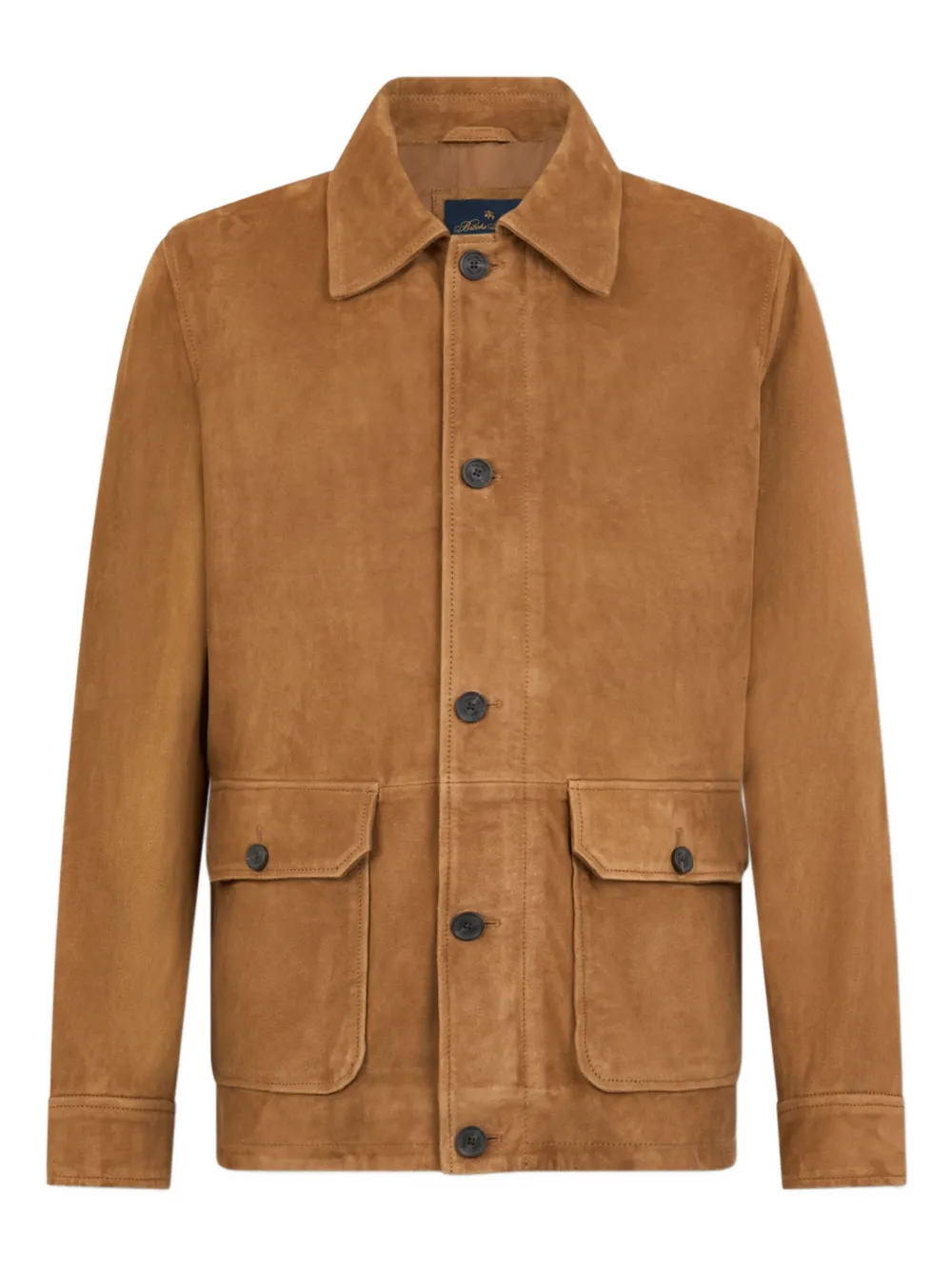 Brooks Brothers suede overshirt jacket | Brown | Image 1