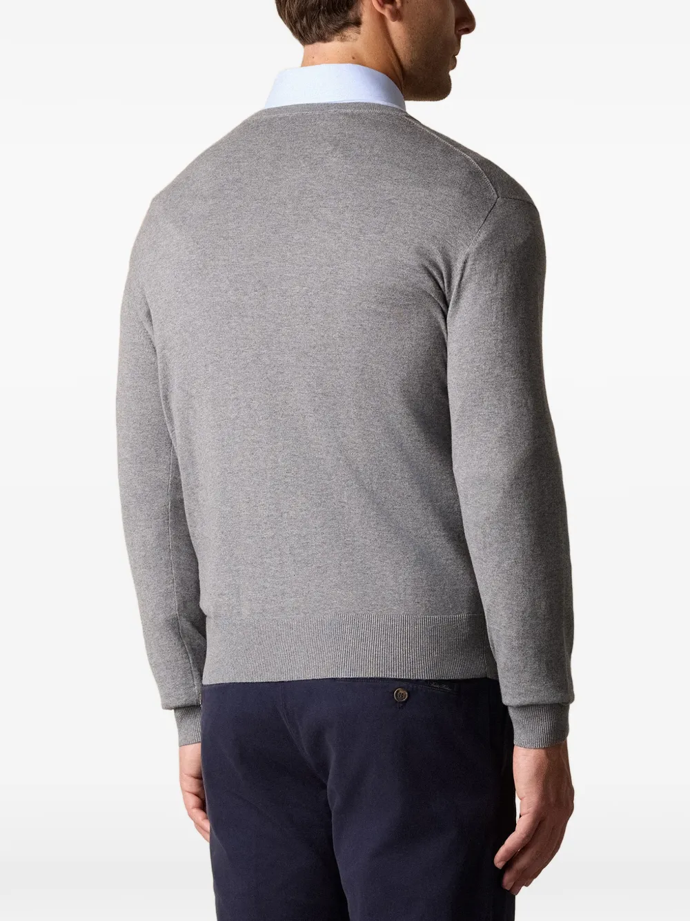 Brooks Brothers Trui met ronde hals Grijs