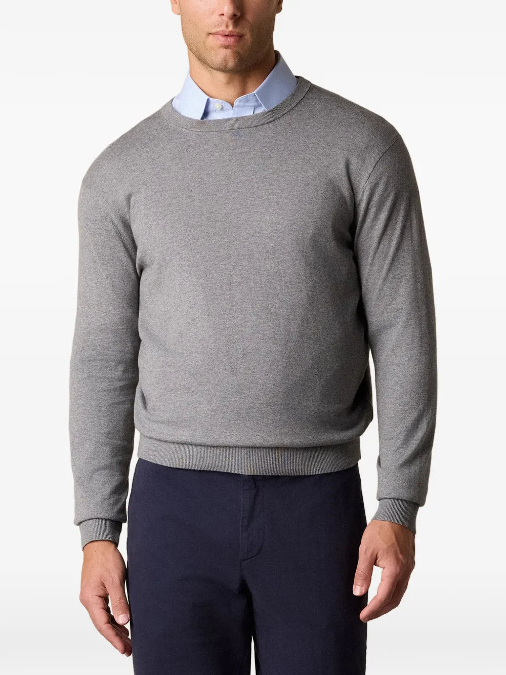 Brooks Brothers Trui met ronde hals Grijs
