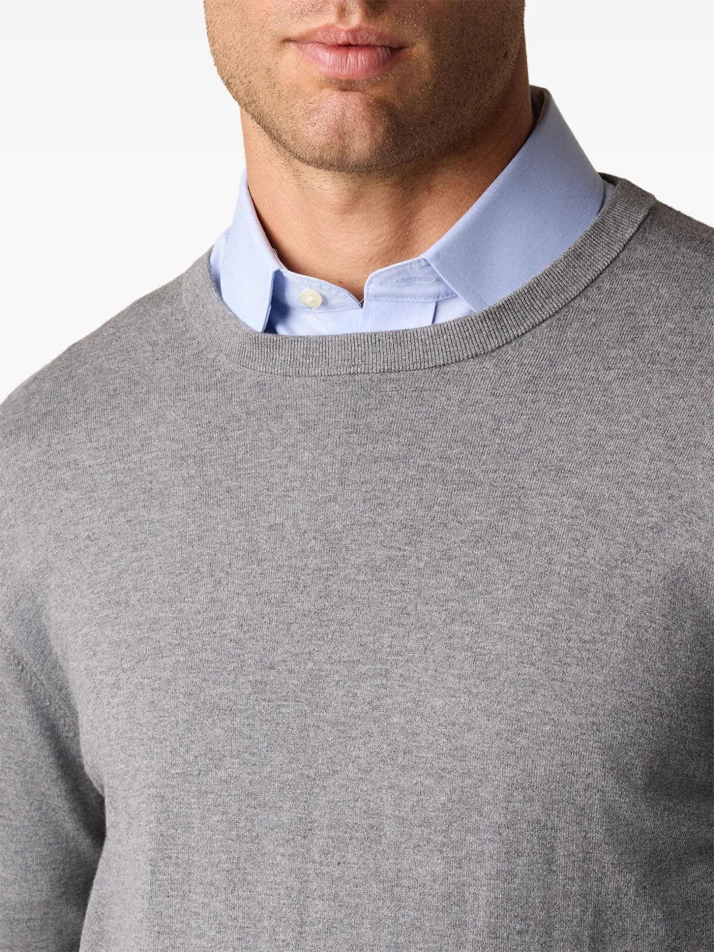 Brooks Brothers Trui met ronde hals Grijs