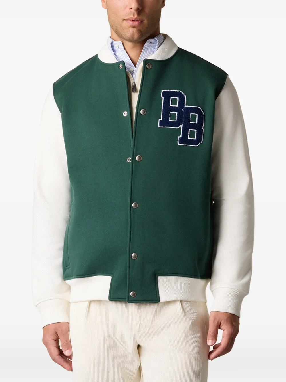  Brooks Brothers Logo-patch Side-pockets Jacket - Green 