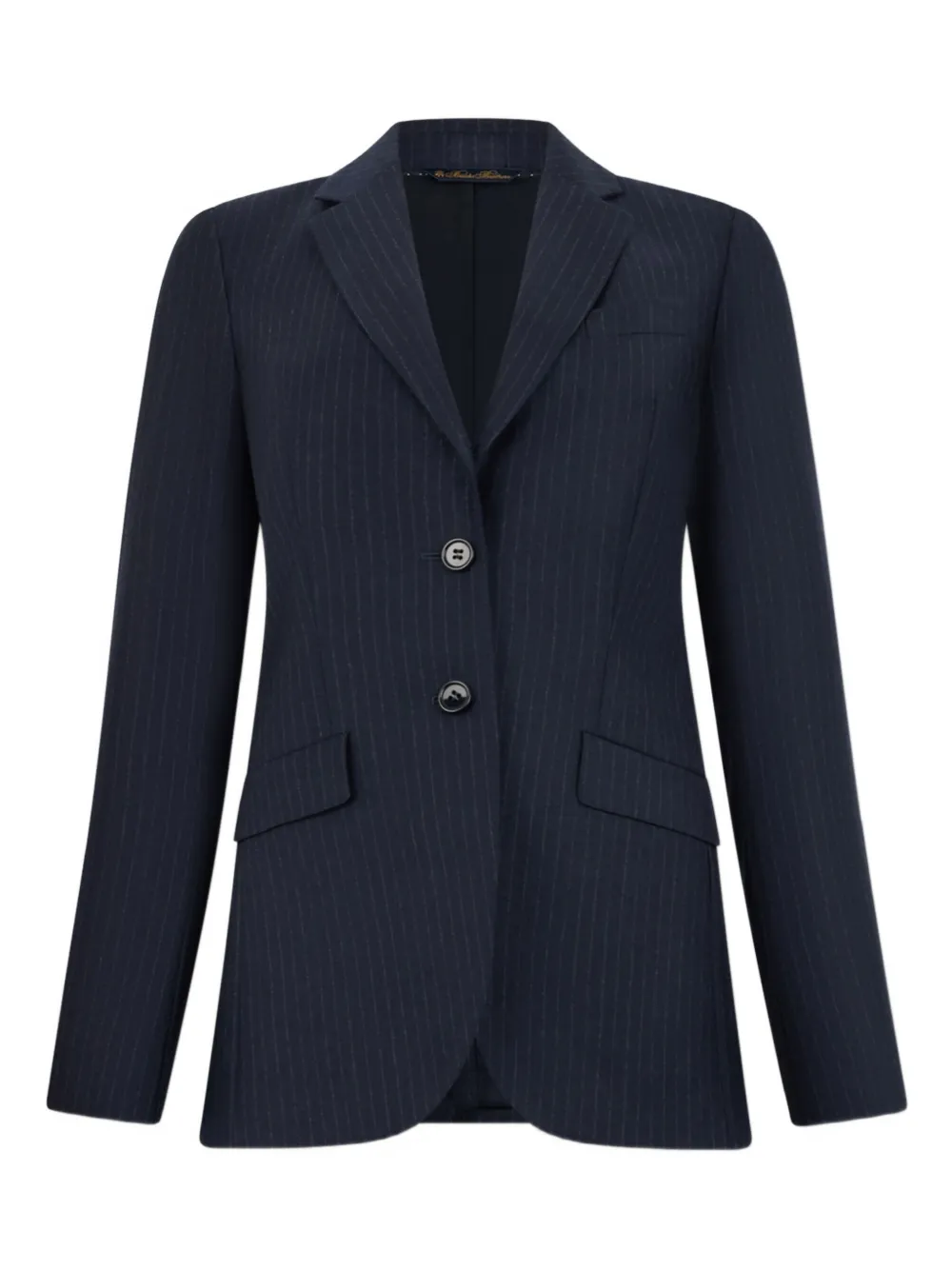 Brooks Brothers striped-pattern virgin-wool blazer | Blue | Image 1