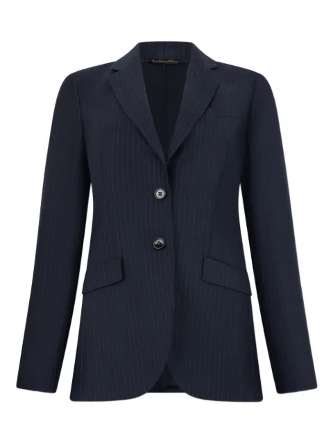 Brooks Brothers striped-pattern virgin-wool blazer