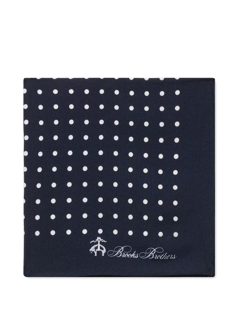 Brooks Brothers Fazzoletto da taschino a pois - Blu