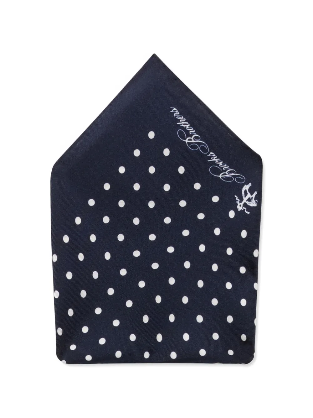  Brooks Brothers Polka Dot Silk Pocket Square - Blue 